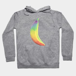 Low Poly Rainbow Banana Hoodie